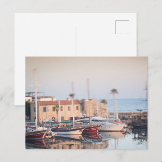 Kyrenia Oude Haven Noord-Cyprus Briefkaart (Voorkant / Achterkant)