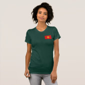 Kyrgyzstan Flag and Map Dk T-Shirt (Voorkant volledig)