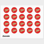 Kyrgyzstan Kaart Sticker (Vel)