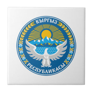 Kyrgyzstan landswapen wapenschild symbool embleem  tegeltje