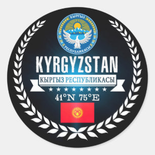 Kyrgyzstan Ronde Sticker