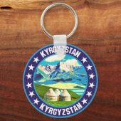 Kyrgyzstan Sleutelhanger (Achterkant)