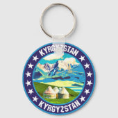 Kyrgyzstan Sleutelhanger (Achterkant)
