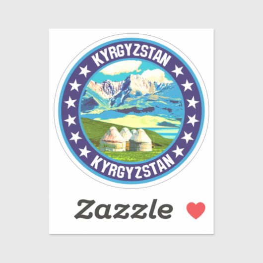 Kyrgyzstan Sticker (Vel)