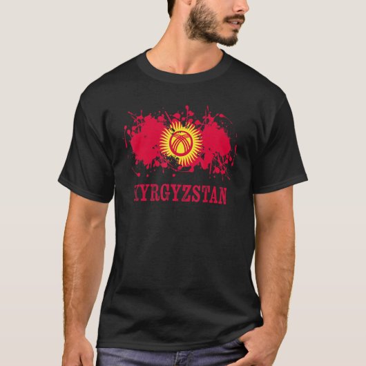 Kyrgyzstian enthusiasts for Kirgisija and Kyrgyzst T-shirt (Voorkant)