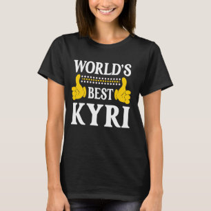 Kyri Persoonlijke naam Grappige voornaam World's B T-shirt