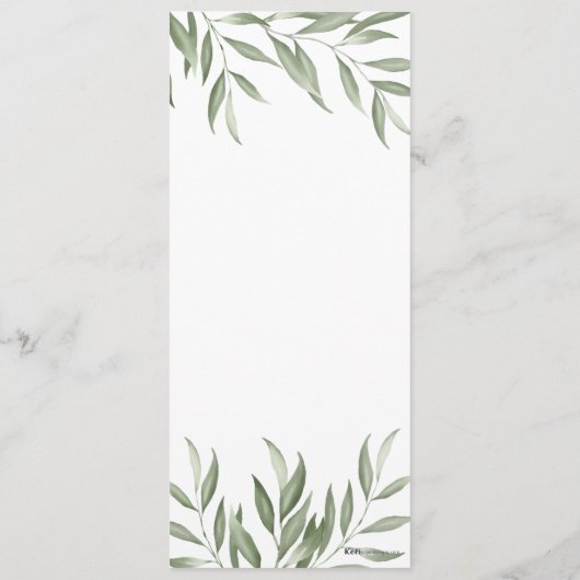 Kyriakos Menu (Achterkant)