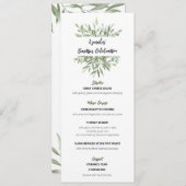 Kyriakos Menu (Voorkant / Achterkant)