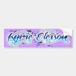 Kyrie Eleison Religious Phrase Stylized Text Bumpersticker