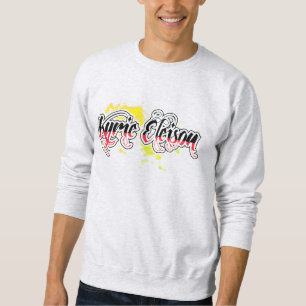 Kyrie Eleison Religious Phrase Stylized Text Trui