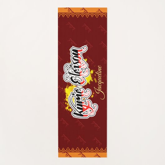 Kyrie Eleison | Spirituele tekst met Jouw naam Yogamat (Voorkant)