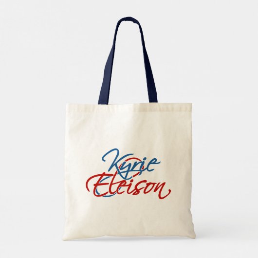Kyrie Eleison Tote Bag (Achterkant)