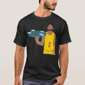 Kyrie Irving Flat Earth T-shirt (Voorkant)