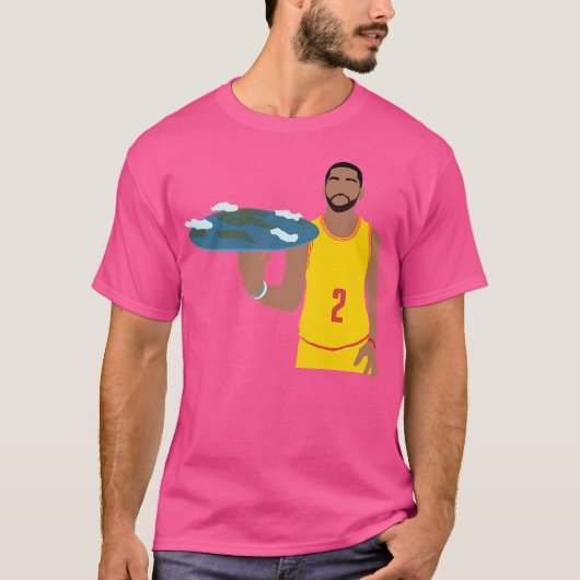Kyrie Irving Flat Earth T-shirt (Voorkant)