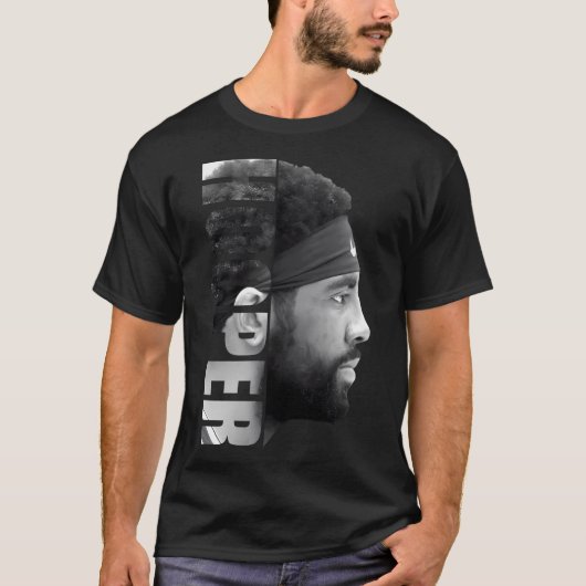 Kyrie Irving - Hooper - Blackwhite T-shirt (Voorkant)