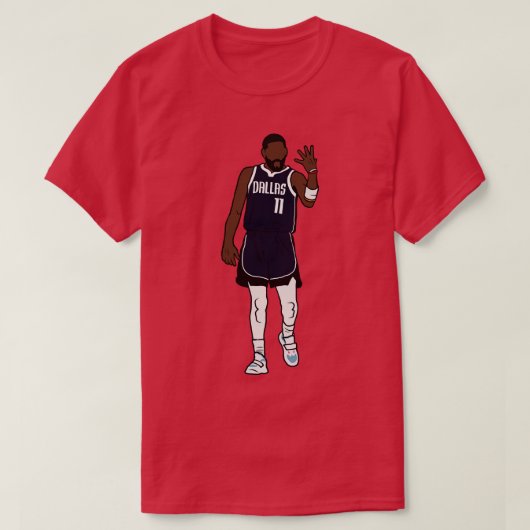 Kyrie Irving linker hand viering TShirt 1 (Design voorkant)