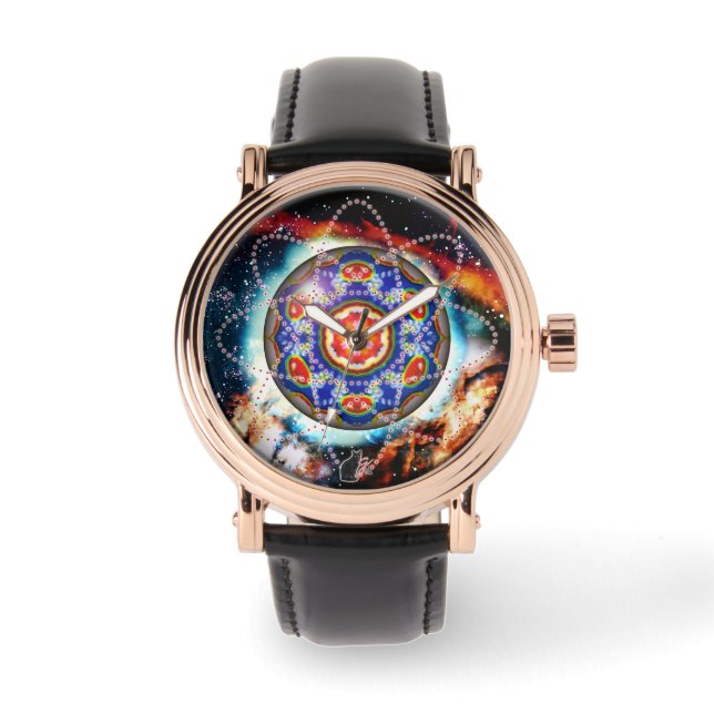Kyron Orbz Kaleid Mannen Horloge (Voorkant)