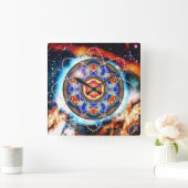 Kyron Orbz Vierkante Klok (Huis)