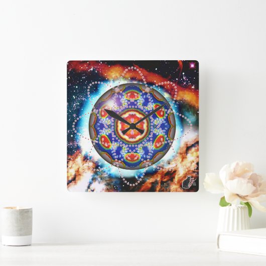 Kyron Orbz Vierkante Klok (Huis)