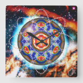 Kyron Orbz Vierkante Klok (Voorkant)