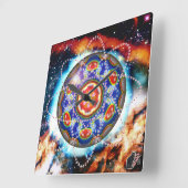 Kyron Orbz Vierkante Klok (Hoek)