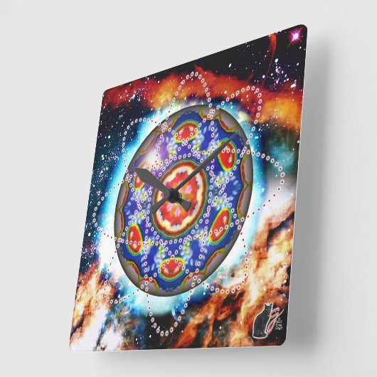 Kyron Orbz Vierkante Klok (Hoek)