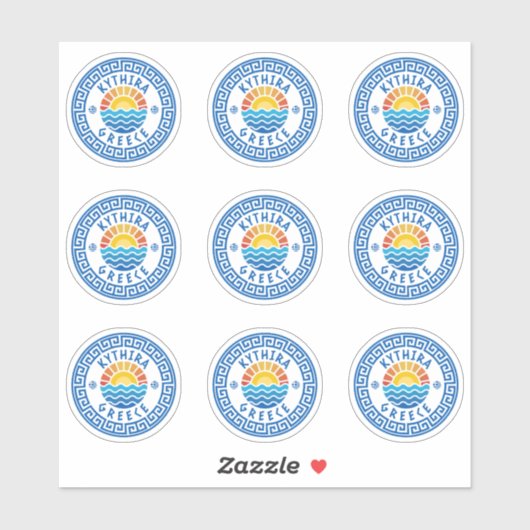 Kythira Eiland, Griekenland Meerdere Pack Sticker (Vel)