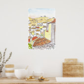 Kythnos Greece Poster (Keuken)