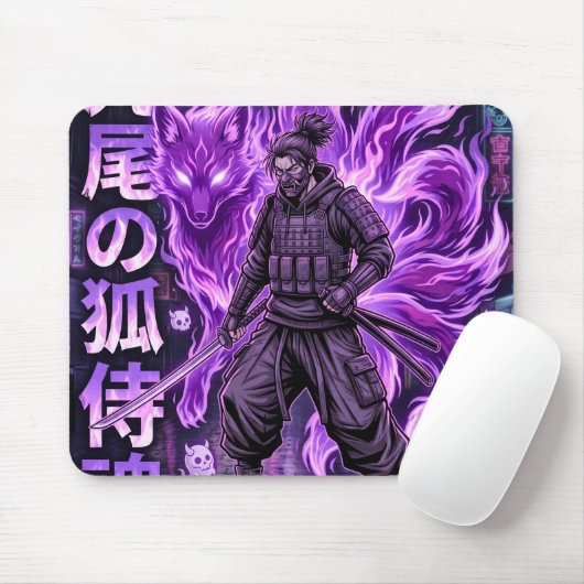 Kyubi Cyber-Samurai Muismat (Met muis)