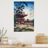 Kyushu Hakozaki Hachimangu Shrine door Tsuchiya Ko Poster (Keuken)