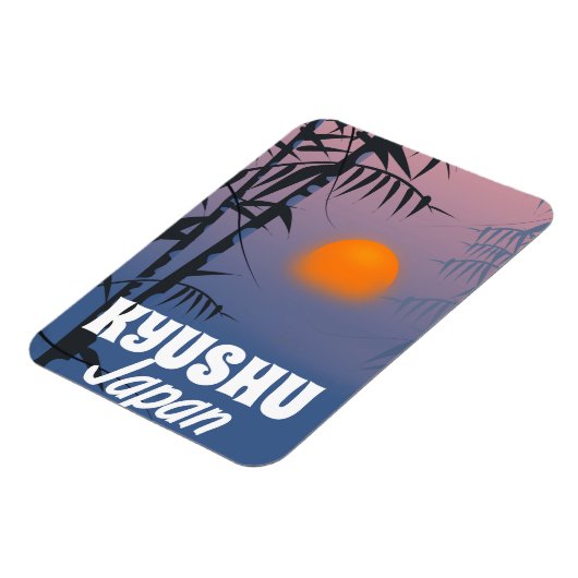 Kyushu Japan vintage-poster Magneet (Linkerzijde)