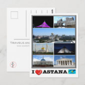 KZ Kazachstan - Astana - Briefkaart (Voorkant / Achterkant)