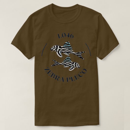 L046 Zebra Pleco 4 T-shirt (Design voorkant)