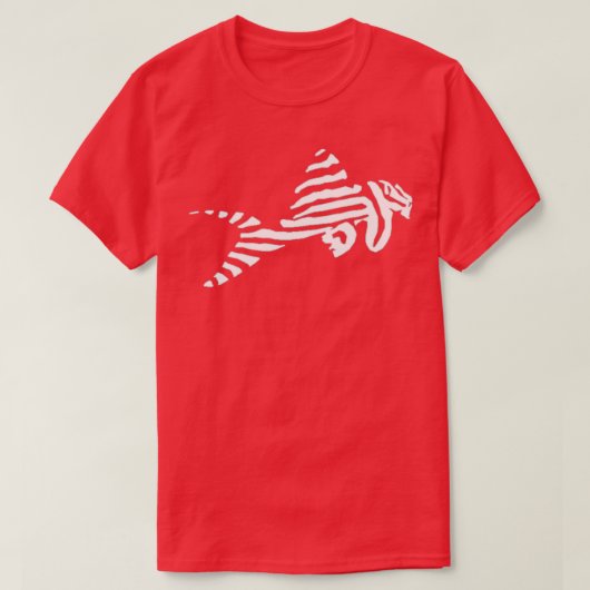 L046 Zebra Pleco T-shirt (Design voorkant)
