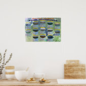 L1000 voettekst — poster met gegevens over grote m (Keuken)