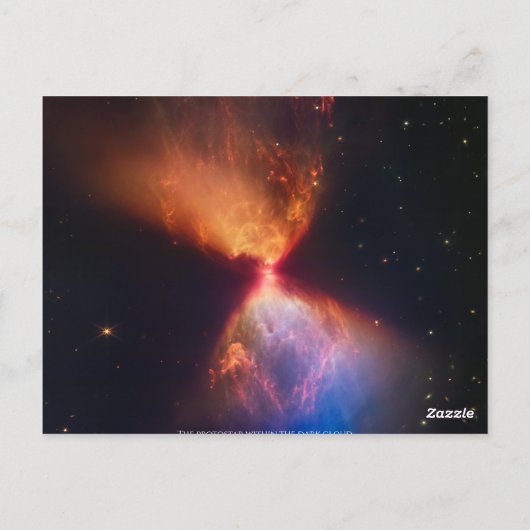L1527 en Protostar - James Webb Space Telescope Briefkaart (Achterkant)