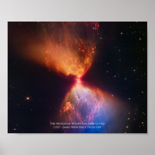 L1527 en Protostar - James Webb Space Telescope Poster (Voorkant)
