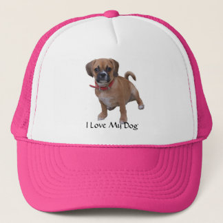 l1, ik hou van mijn hond trucker pet