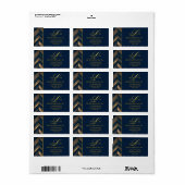 L33 signature Herringbone planken ontwerp Etiket (Full Sheet)