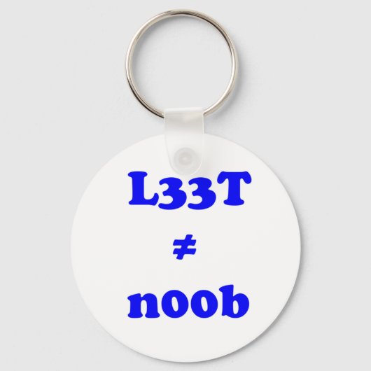 l33t reserveplaat n00b sleutelhanger (Voorkant)