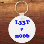 l33t reserveplaat n00b sleutelhanger (Voorkant)