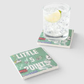 L5P. Little 5 points, Atlanta, Georgia, Onderzette Stenen Onderzetter (Zijkant)