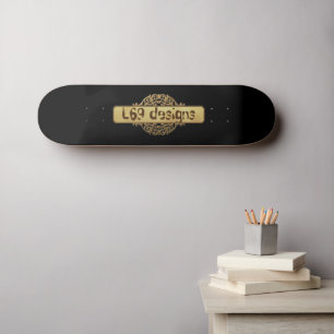 L69 DESIGN GOUDEN BANNER PERSOONLIJK SKATEBOARD