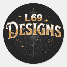 L69 DESIGN logo Sticker