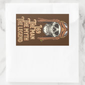 L69 HET MAN DE MYTH DE LEGEND RECHTHOEKIGE STICKER (Tas)