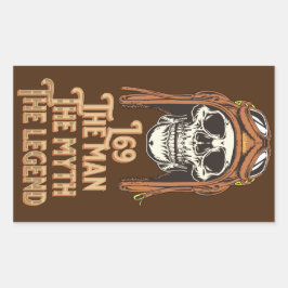 L69 HET MAN DE MYTH DE LEGEND RECHTHOEKIGE STICKER
