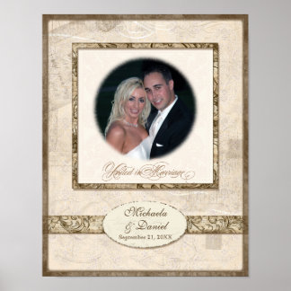 L743 11x14 Wedding Gift - Persoonlijk met foto Poster
