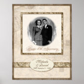 L744B 11x14 Jubileum Gift Personalized met foto Poster (Voorkant)