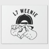 L7 Weenie Cadeaupapier (Vlak)