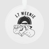 L7 Weenie Ornament (achterkant)